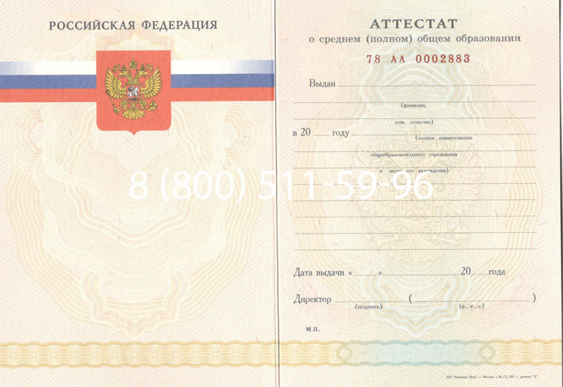 Купить Аттестат за 11 класс 2007-2010 годов в Липецке Купить Аттестат за 11 класс 2007-2010 годов в Липецке