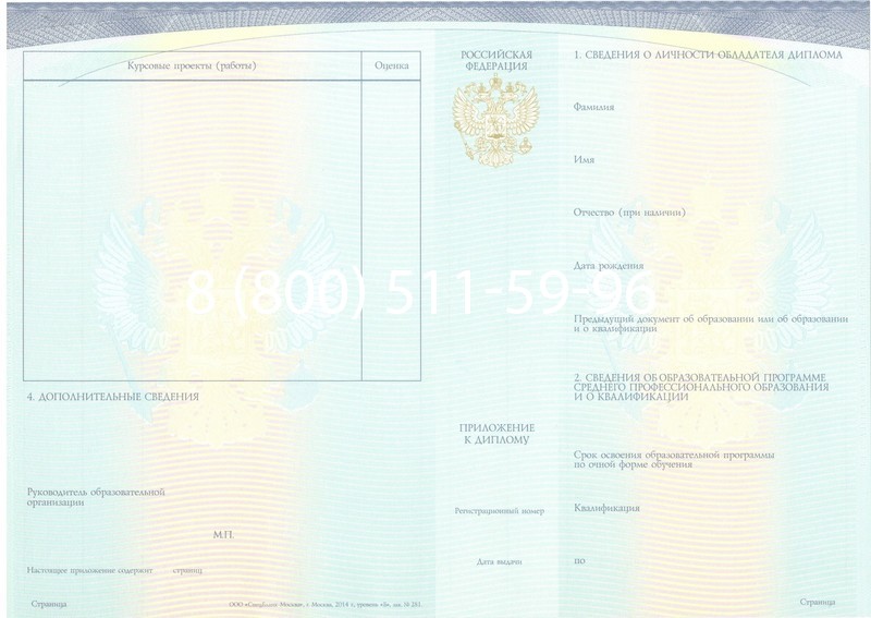 Купить Диплом колледжа (Спецбланк) 2014-2024 года в Липецке Купить Диплом колледжа (Спецбланк) 2014-2024 года в Липецке